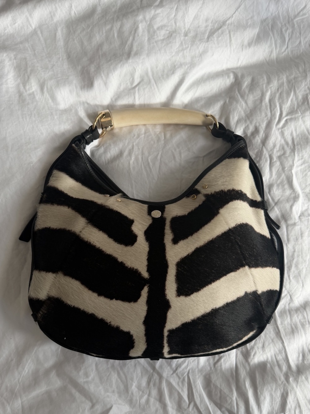 Ponyhair YSL Mombasa Zebra Print Size S